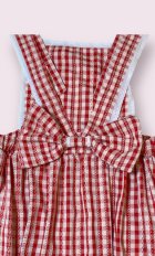 Other Images2: Adult baby red checkered apron-style baby dress