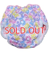 Adult baby diaper cover teddy bear pattern polyurethane waterproof pink /lace　5L only