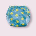 Other Images1: Adult Diaper Cover Duck Pattern Blue Green Polyurethane Waterproof XXL,4L