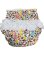 Photo1: Adult baby diaper cover panda animal pattern polyurethane waterproof white /lace on hip (1)