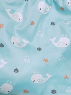 Photo4: Adult Diaper Cover Polyurethane Waterproof Whale Pattern 