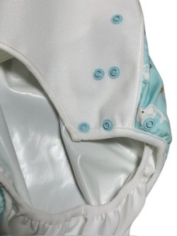 Photo3: Adult Diaper Cover Polyurethane Waterproof Whale Pattern 