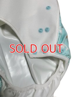 Photo3: Adult baby diaper cover polyurethane waterproof whale pattern S,5L