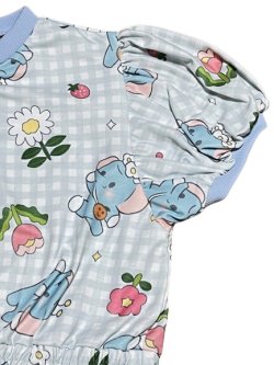 Photo4: Adult baby  elephant and flowers baby dress