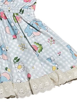 Photo6: Adult baby  elephant and flowers baby dress
