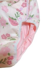 Other Images1: Adult baby diaper cover with rabbits and flowers pattern  waterproof waist strap
