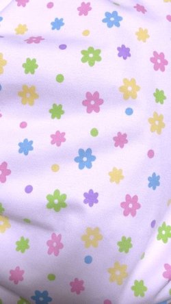 Photo4: Adult baby diaper cover pants type flower pattern