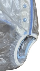 Other Images1: Adult baby diaper cover vinyl cover light blue
