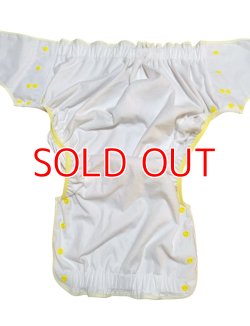 Photo4: Adult baby diaper cover with  flowers pattern