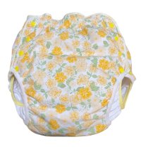 Adult baby diaper cover with  flowers pattern