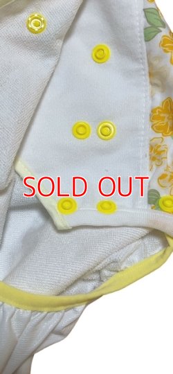 Photo3: Adult baby diaper cover with  flowers pattern