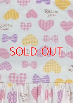 Photo5: Adult romper with skirt, heart pattern, A/XL only