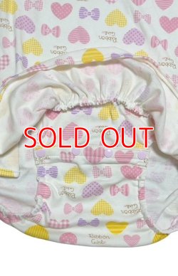 Photo4: Adult romper with skirt, heart pattern, A/XL only