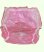 Photo1: Adult baby diaper cover PVC cover pink (1)