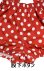 Photo4: Adult  Baby Romper Overalls Polka Dot/Red (4)