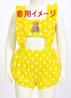 Other Images1: Adult  Baby Romper Overalls Polka Dot/yellow