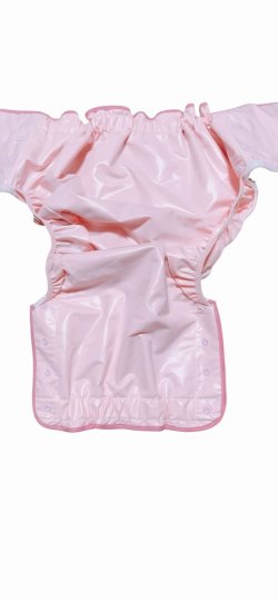 Photo4: Adult baby diaper cover with bea pattern quilt