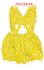 Photo4: Adult  Baby Romper Overalls Polka Dot/yellow (4)