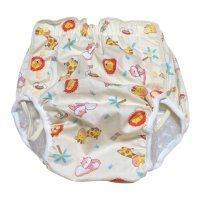 Adult diaper cover animal print vinyl waterproof
