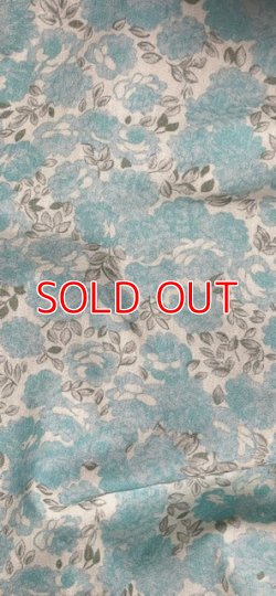 Photo5: Adult diaper cover soft light blue floral pattern PVC waterproof