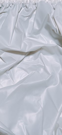 Photo4: Adult diaper cover soft light blue floral pattern PVC waterproof