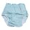Photo1: Adult diaper cover soft light blue floral pattern PVC waterproof (1)