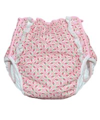 Adult baby Diaper Cover – Cute Strawberry Print with Lace