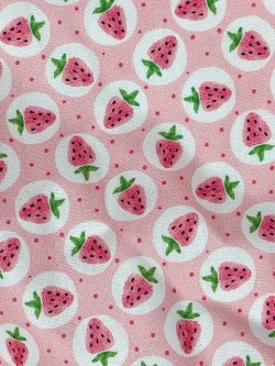 Photo4: Adult baby Diaper Cover – Cute Strawberry Print with Lace