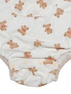 Other Images2: Adult Baby sleeveless romper with bear print terry cloth