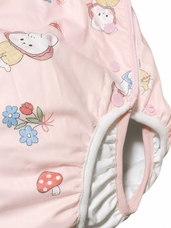 Photo2: Adult Baby Diaper Cover  Baby Pink Bunny and Duck Print Pile waterproof