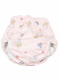 Adult Baby Diaper Cover  Baby Pink Bunny and Duck Print Pile waterproof