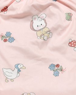 Photo4: Adult Baby Diaper Cover  Baby Pink Bunny and Duck Print Pile waterproof
