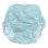 Photo1: Adult diaper cover light blue floral pattern pile waterproof (1)