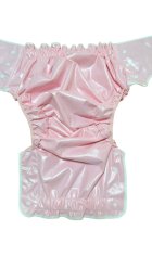 Other Images3: Adult Diaper Cover – Baby Pink Urethane Waterproof Glossy Cover