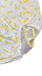 Other Images1: Adult Diaper Cover – Fresh Lemon Print Cotton with Vinyl Waterproof Lining