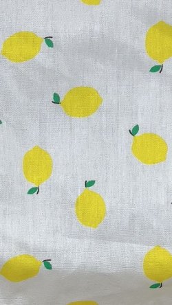 Photo4: Adult Diaper Cover – Fresh Lemon Print Cotton with Vinyl Waterproof Lining