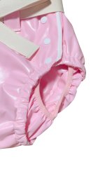 Other Images1: Adult Diaper Cover – Baby Pink Urethane Waterproof with Adjustable Waist Tie