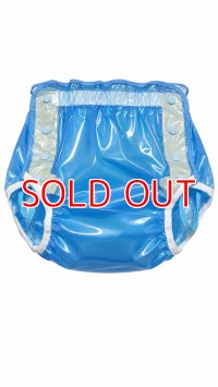 Adult baby diaper cover PVC cover  blue