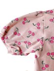 Photo2: Adult Baby Onesie cherry pattern short sleeves