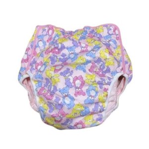 Photo: Adult Diaper Cover Teddy Bear Pattern Polyurethane Waterproof Pink