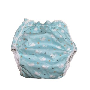 Photo: Adult Diaper Cover Polyurethane Waterproof Whale Pattern 