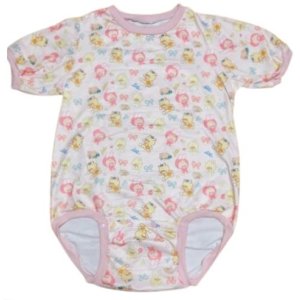 Photo: Adult Romper Baby Plush Pattern Short Sleeves