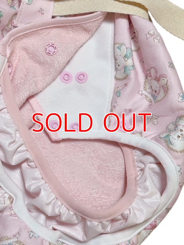 Photo3: Adult baby diaper cover rabbit pattern with pile waterproof waist strap/M,M´only