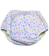 Photo: Adult baby diaper cover pants type flower pattern
