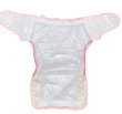 Photo4: Adult baby diaper cover vinyl cover pink(S´-XXL)