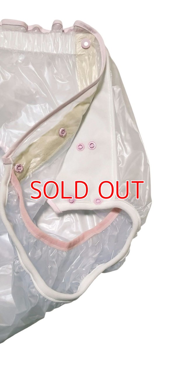 Photo3: Adult baby diaper cover vinyl cover pink(4L,5L)