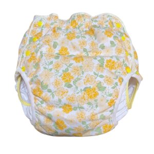 Photo: Adult baby diaper cover with  flowers pattern