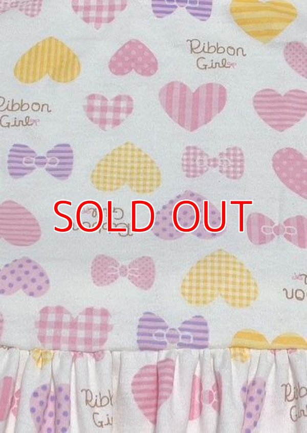 Photo5: Adult romper with skirt, heart pattern, A/XL only