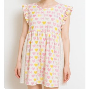Photo: Adult romper with skirt, heart pattern, A/XL only