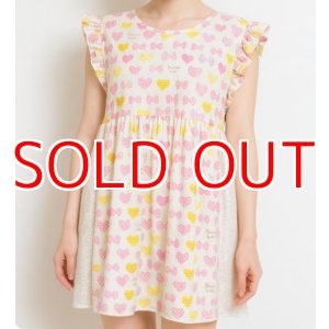 Photo: Adult romper with skirt, heart pattern, A/XL only